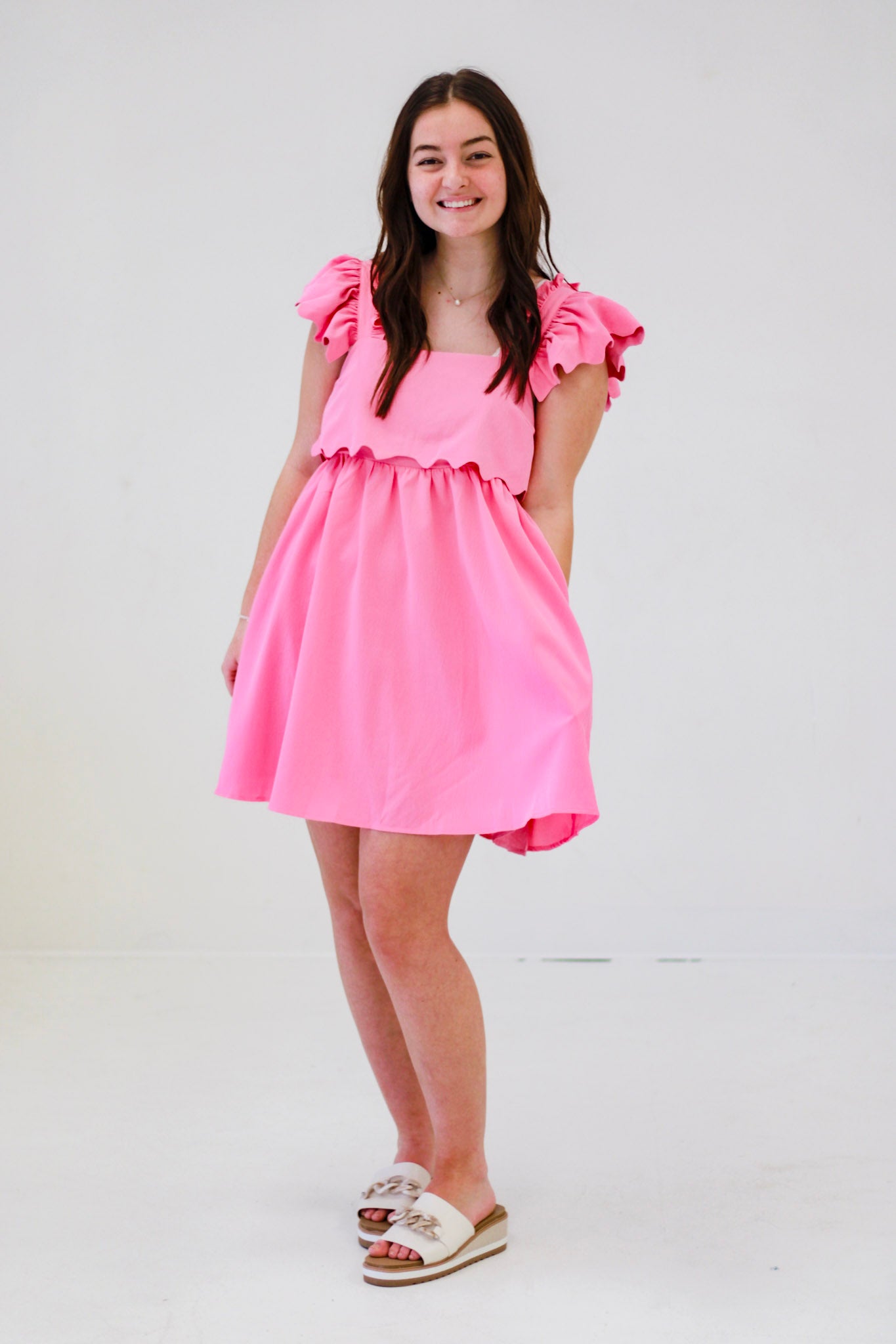The Sweetheart Dress in Bubblegum Pink