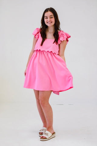 The Sweetheart Dress in Bubblegum Pink