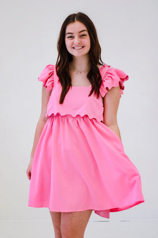 The Sweetheart Dress in Bubblegum Pink