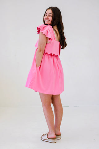 The Sweetheart Dress in Bubblegum Pink