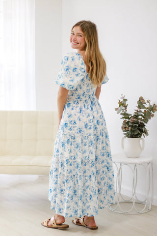 Princess in Blue Fairytale Dress