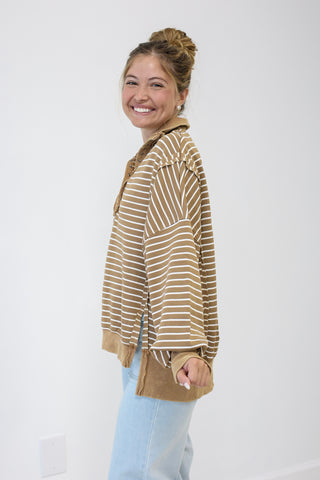 A Forever Feeling Striped Pullover
