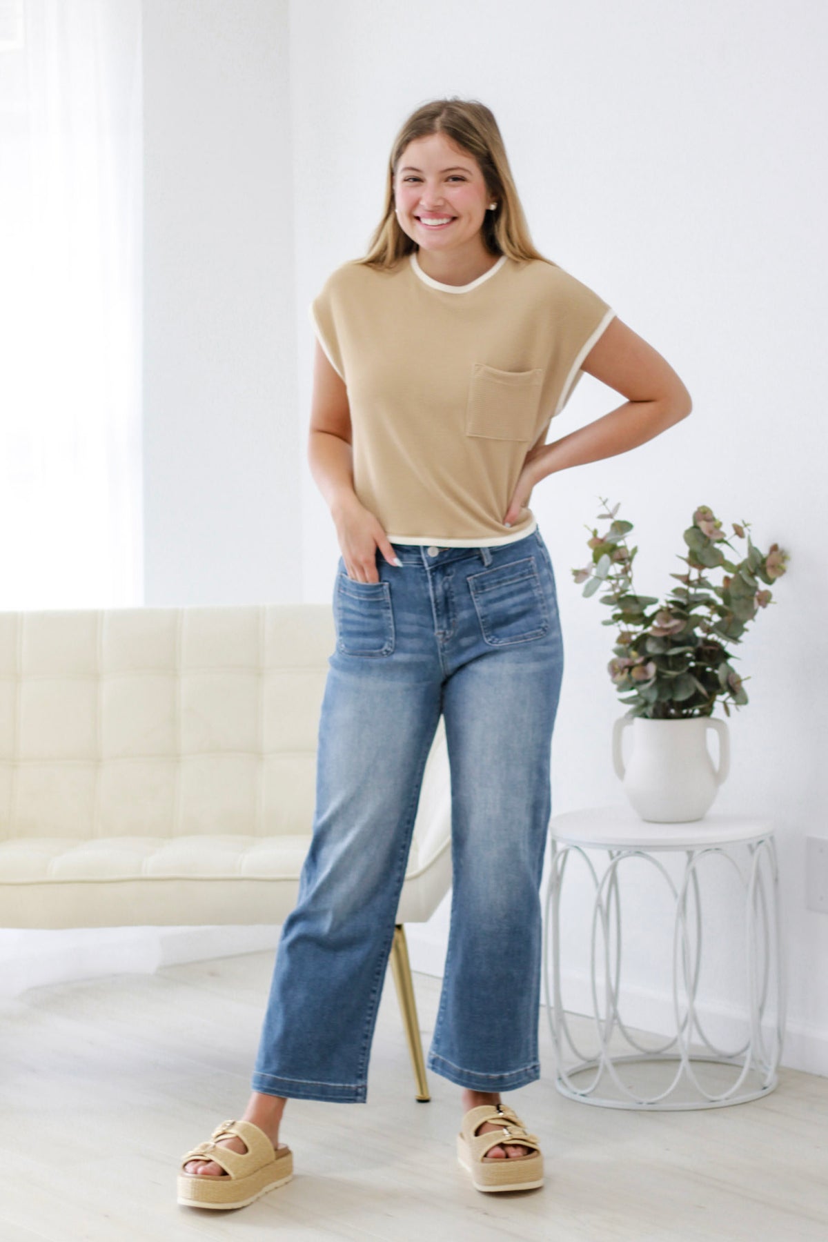 One Step Closer Cropped Jeans