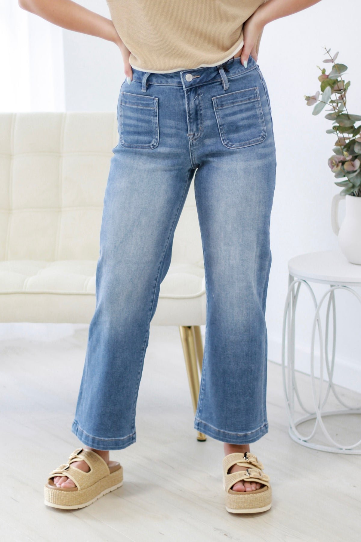 One Step Closer Cropped Jeans