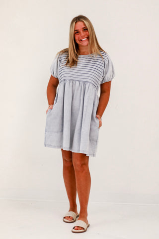 Nothing I Can Do Denim Dress