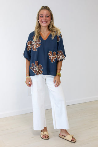 More to Love Floral Blouse