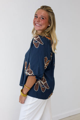 More to Love Floral Blouse