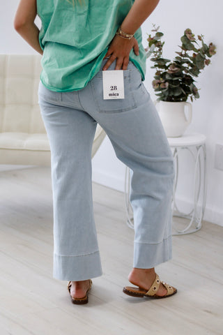 The It Girl Cropped Wide Leg Jeans