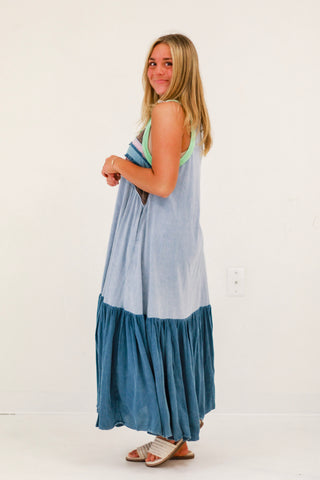 Fun & Free Washed Maxi Dress by Oli & Hali