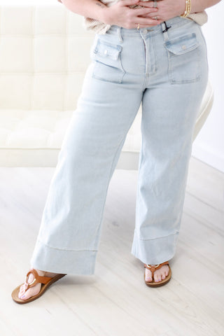 The It Girl Cropped Wide Leg Jeans