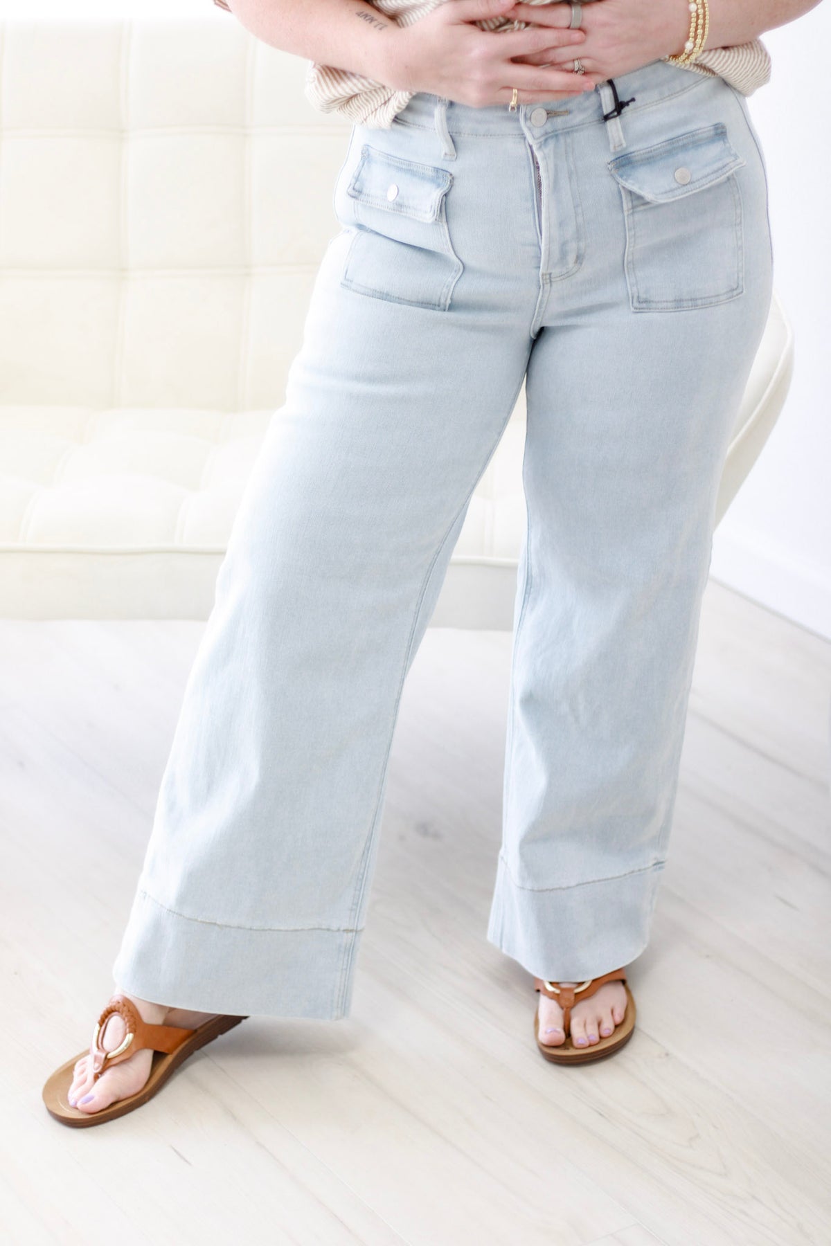 The It Girl Cropped Wide Leg Jeans