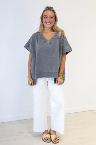Leave it to Me Short Sleeve Pullover