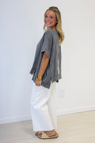 Leave it to Me Short Sleeve Pullover