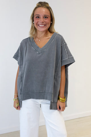 Leave it to Me Short Sleeve Pullover