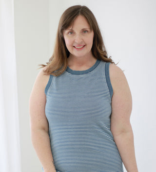 Gone Stripey Navy Dress