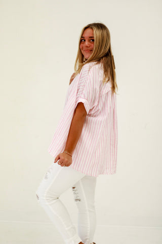 Must Be Fate Striped Blouse