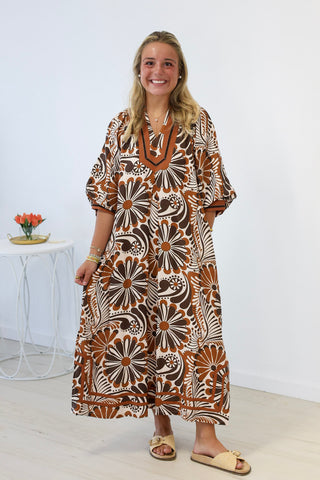 Abstract Love Midi Dress