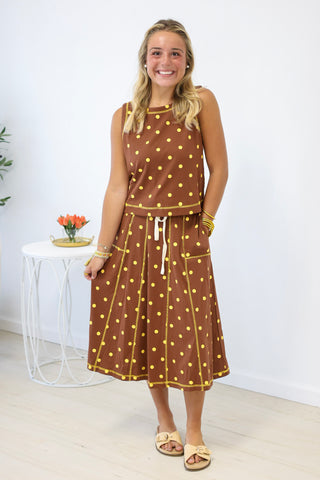 No Bad Days Polka Dot Skirt Set