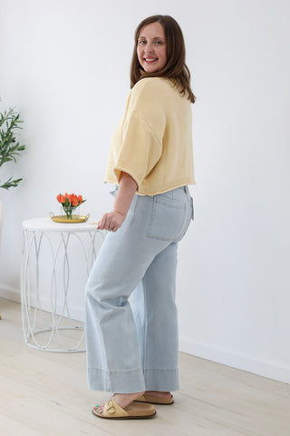 In High Regards Top in Butter Yellow