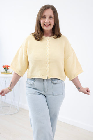 In High Regards Top in Butter Yellow