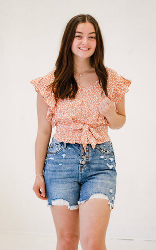 Seaside Floral Crop Top
