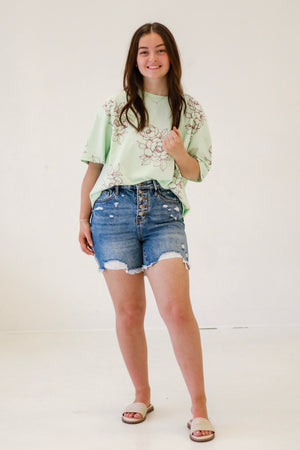 Bound to Blossom Mint Top