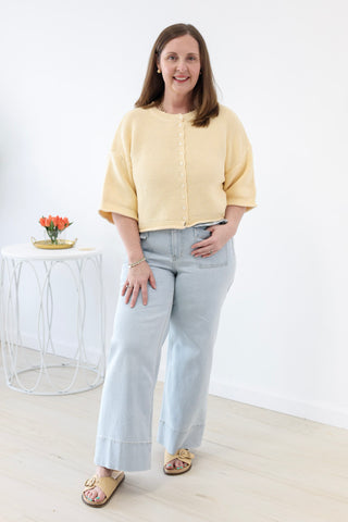 In High Regards Top in Butter Yellow