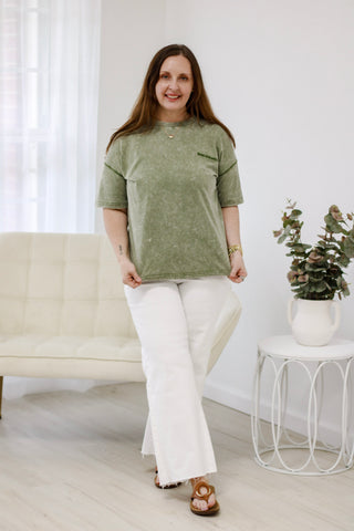 Good Vibes Mineral Wash Tee
