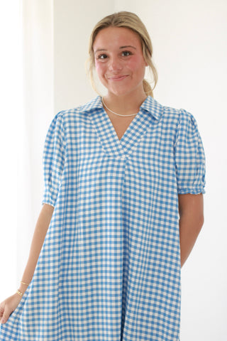 I Can Only Imagine Gingham Print Dress