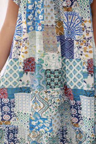 A Patchwork Dream Midi Dress