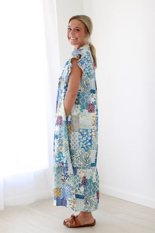 A Patchwork Dream Midi Dress