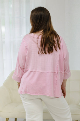 Wildest Dreams Mineral Wash Top in Cotton Candy