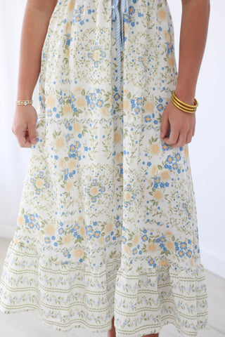 Relaxing at the Resort Floral Midi Dress