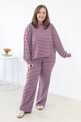 Out for Success Striped Set