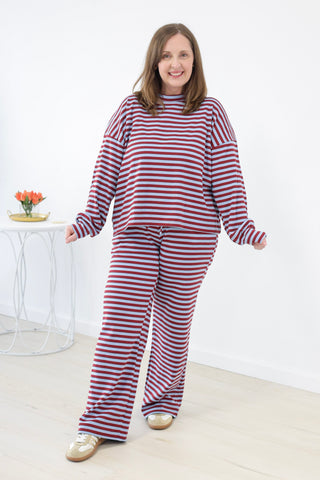 Out for Success Striped Set
