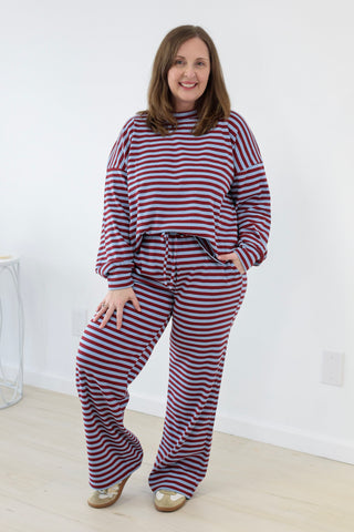 Out for Success Striped Set