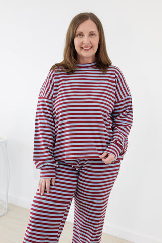 Out for Success Striped Set