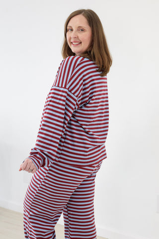 Out for Success Striped Set