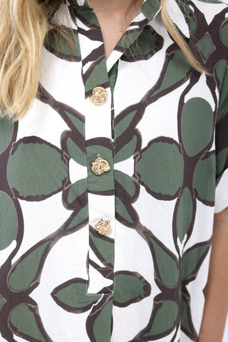 Promise Me Floral Dress in Olive