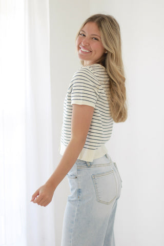 Let's Hear It for the Stripes Cardigan Sweater