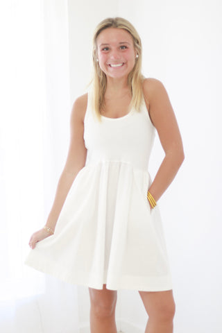 Pack Your Bags Dress in White