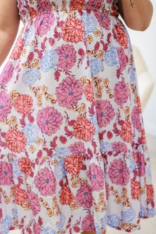 Floral Symphony Midi Dress