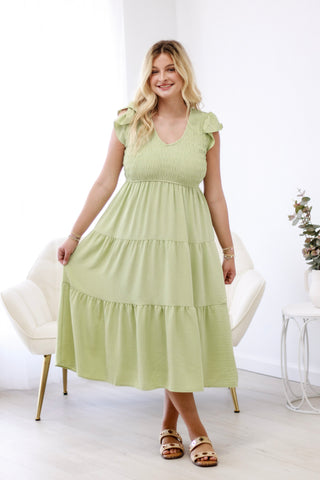 Best Wishes Maxi Dress in Sage