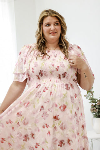 Make Me Blush Floral Dress
