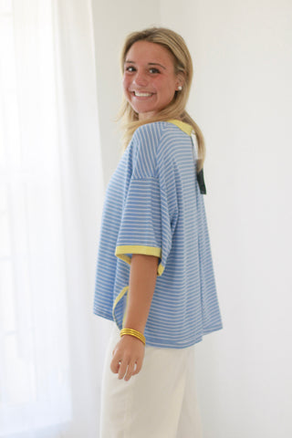 Blue Skies Striped Top