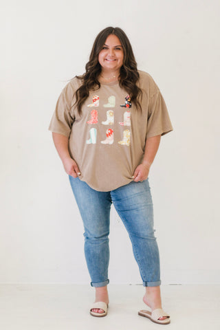 Better in Boots Patchwork Top