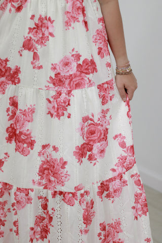 Beautiful Memories Floral Maxi Dress in Mauve