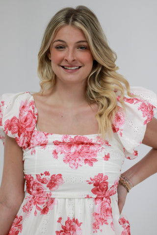 Beautiful Memories Floral Maxi Dress in Mauve