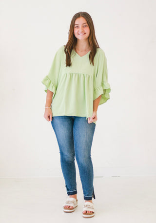 Reminders of You Blouse in Sage
