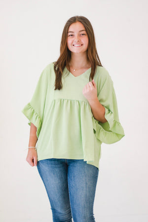Reminders of You Blouse in Sage